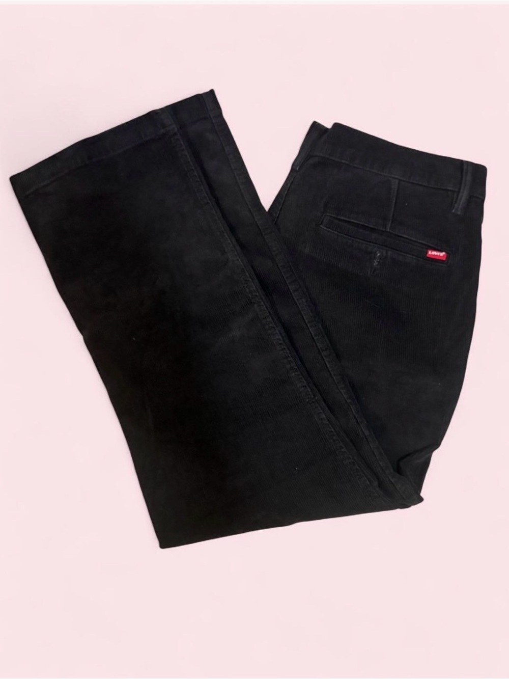 Levi's Black Corduroy Straight-Leg Pants
